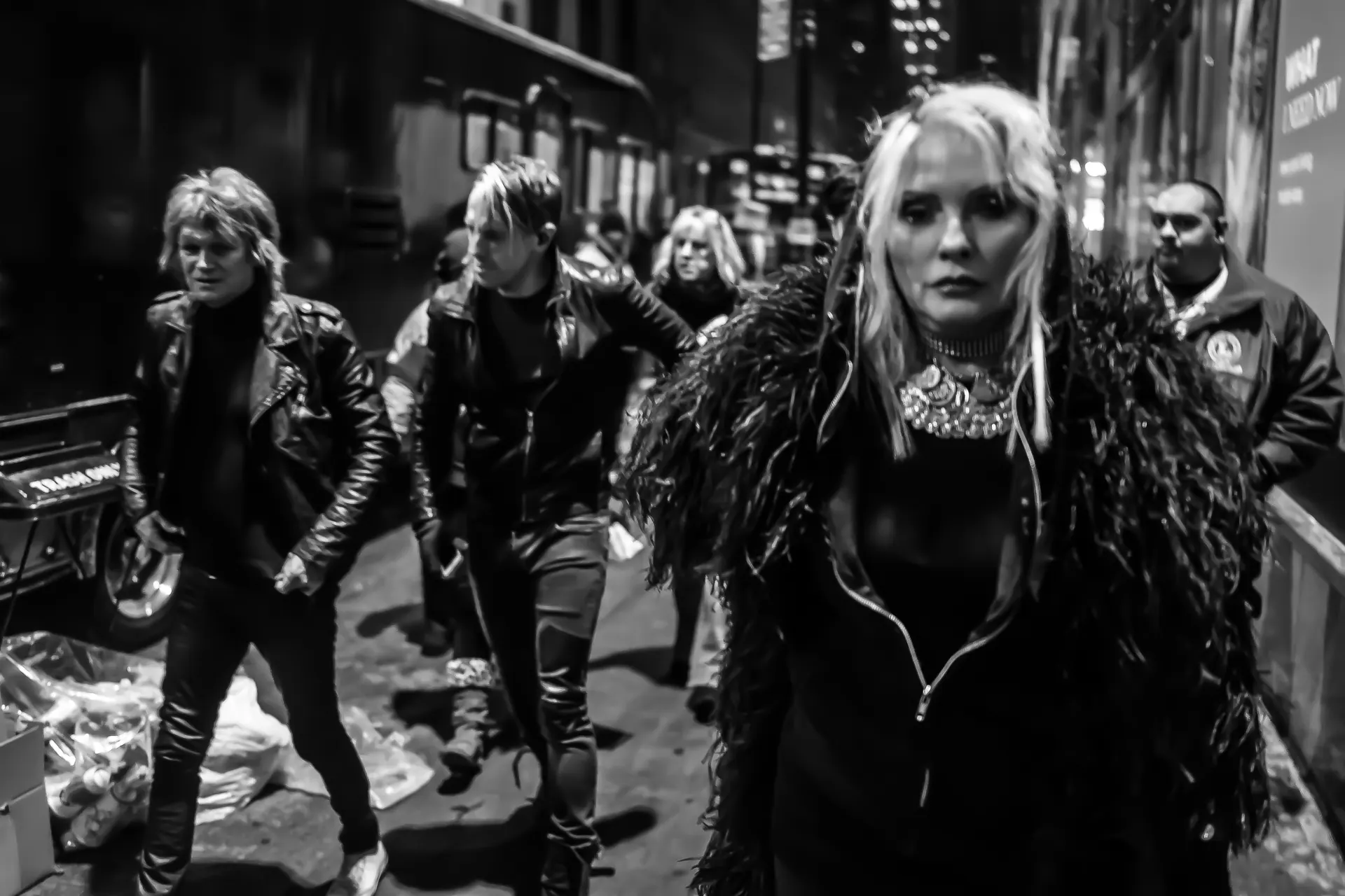 Blondie on the streets of New York